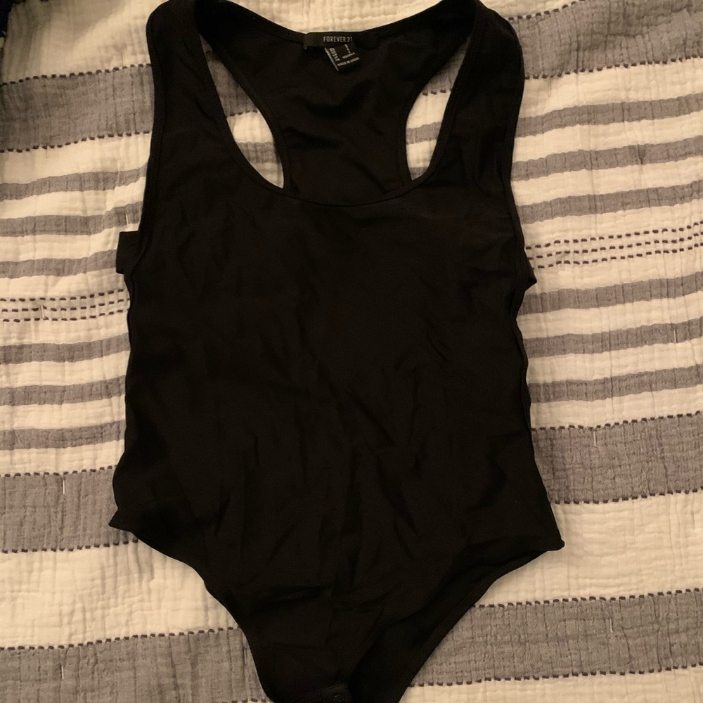 Lack racer back bodysuit